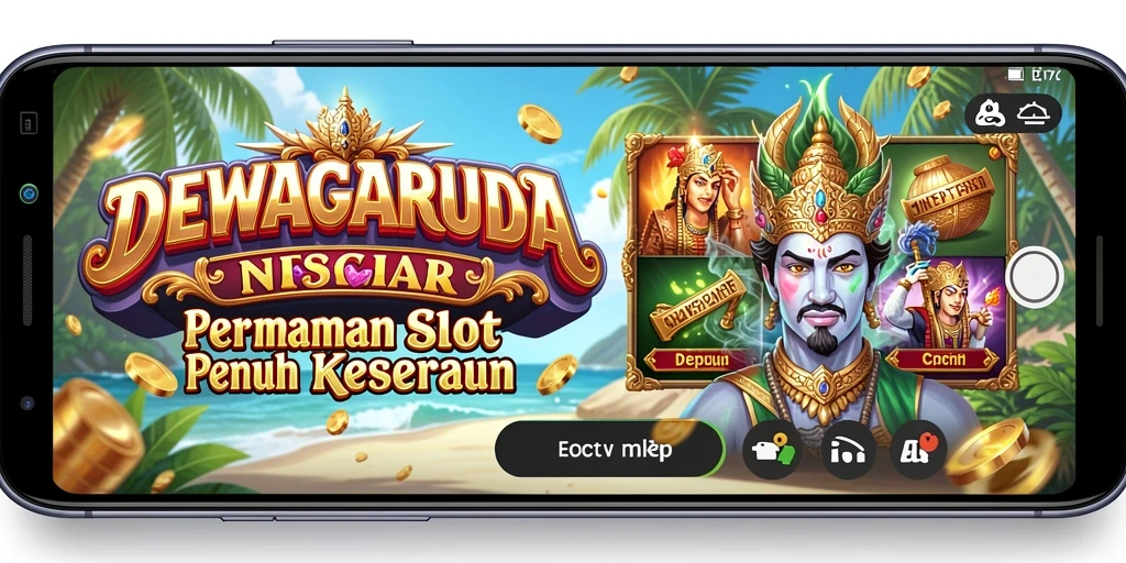 Tampilan gameplay DEWAGARUDA yang menarik dan penuh warna.