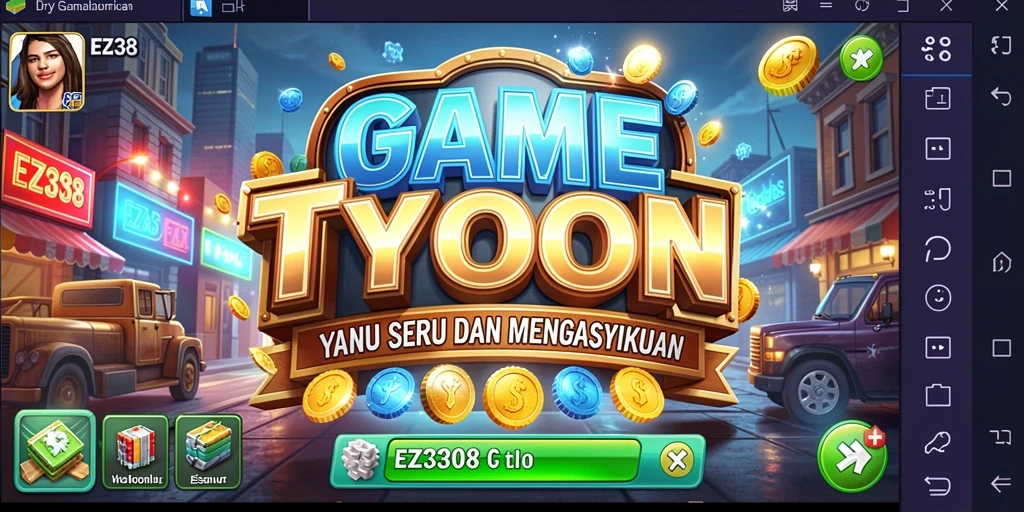 Tampilan screenshot EZ338 menampilkan gameplay Tycoon yang seru dan menarik.