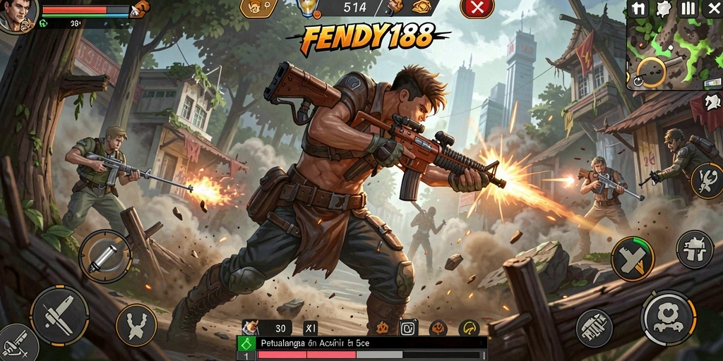 Screenshot gameplay FENDY188 menampilkan karakter dalam aksi seru.