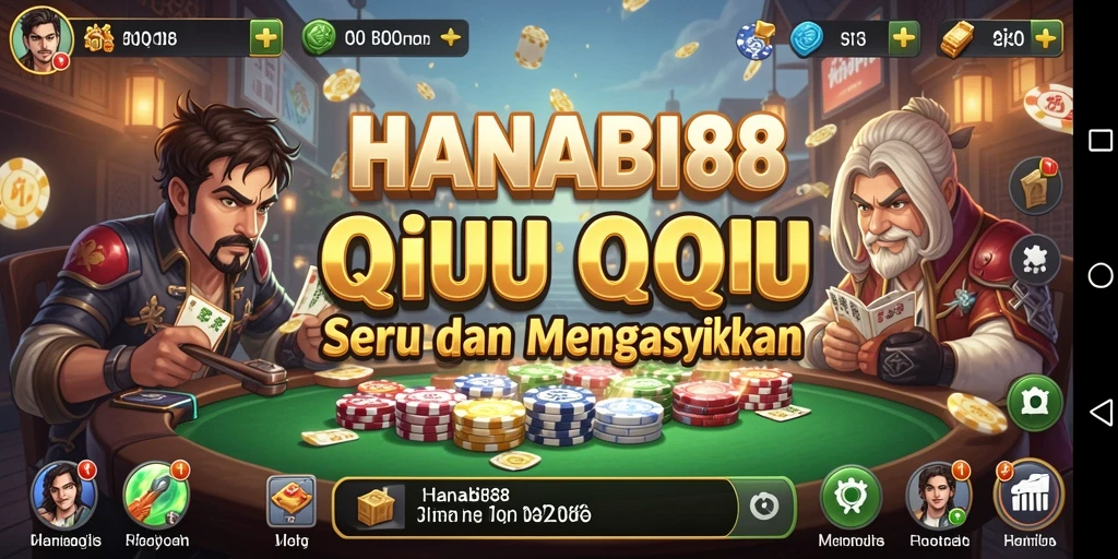 Tampilan gameplay QiuQiu yang seru dan menghibur.