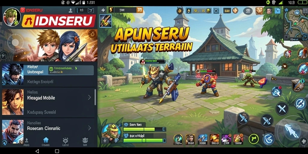 Screenshot utama IDNSERU menampilkan antarmuka pengguna yang intuitif.