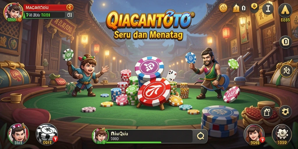 Tampilan gameplay seru QiuQiu di MACANTOTO.