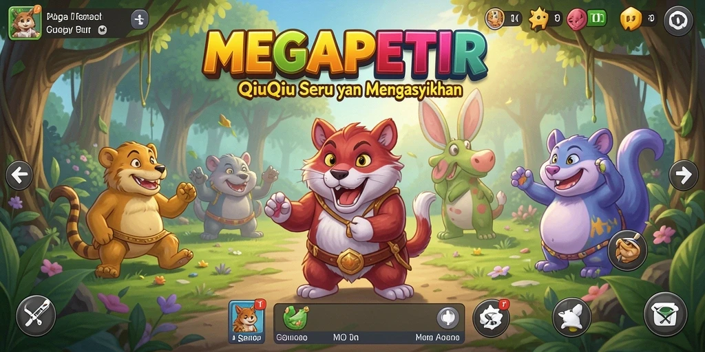 Gameplay seru di <strong>MEGAPETIR</strong> dengan pemain yang berkompetisi di setiap ronde.