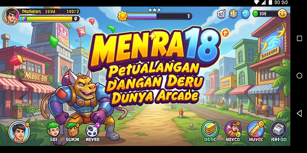 Tampilan gameplay seru di MENARA188 dengan grafis warna-warni.