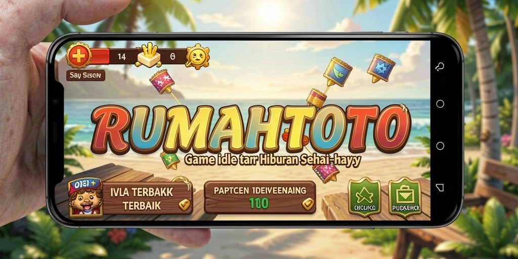 Tampilan gameplay RUMAHTOTO yang menarik dan menghadirkan desain rumah yang unik.
