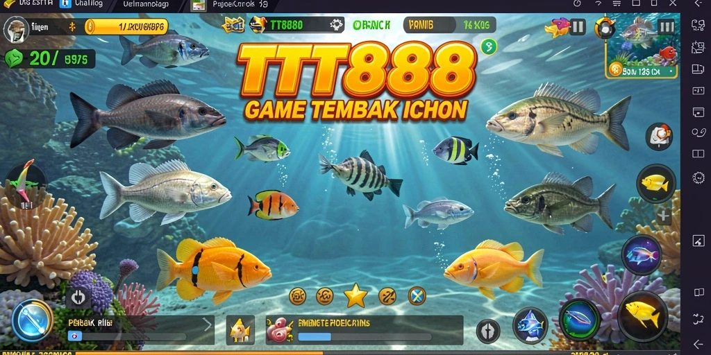 Tampilan gameplay Tembak Ikan yang menarik dan seru di TTT888.