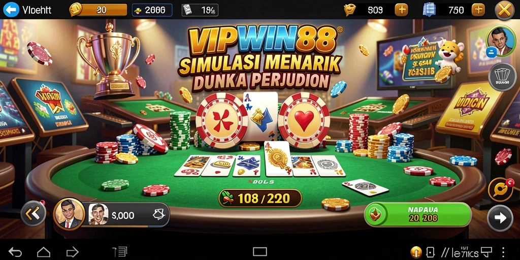 Tampilan utama gameplay <strong>VIPWIN88</strong> menampilkan suasana kasino yang mengesankan.
