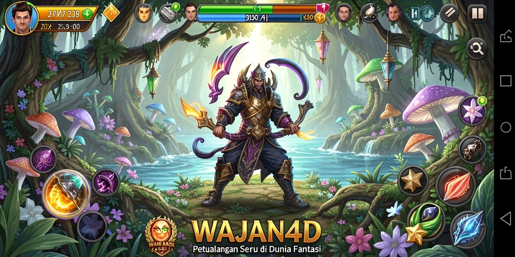 Tampilan gameplay menakjubkan dari WAJAN4D yang penuh petualangan.