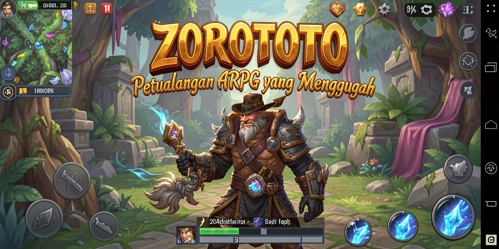 Tampilan gameplay ZOROTOTO menampilkan aksinya yang seru dan dinamis.